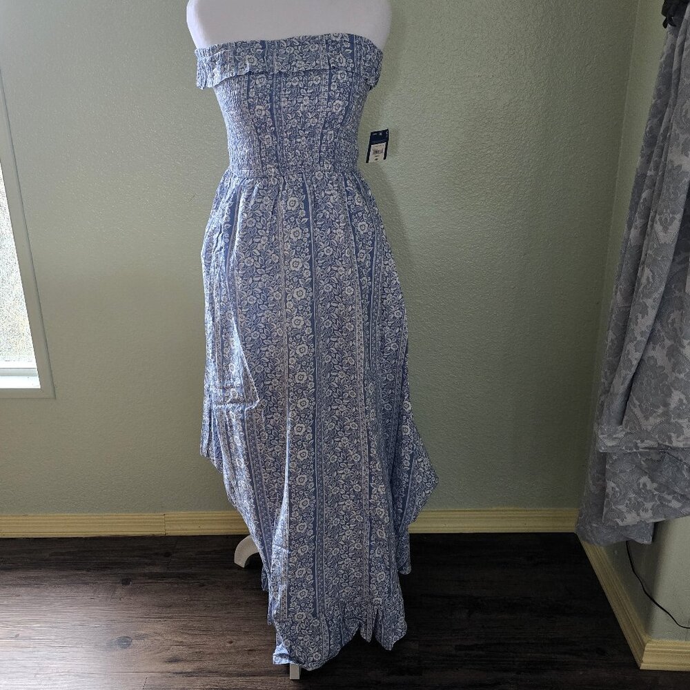 Blue Floral Maxi Dress
